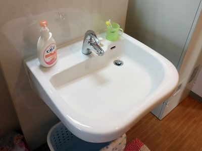 清潔な洗面台