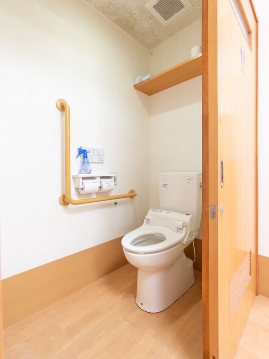 手すり付きトイレ空間