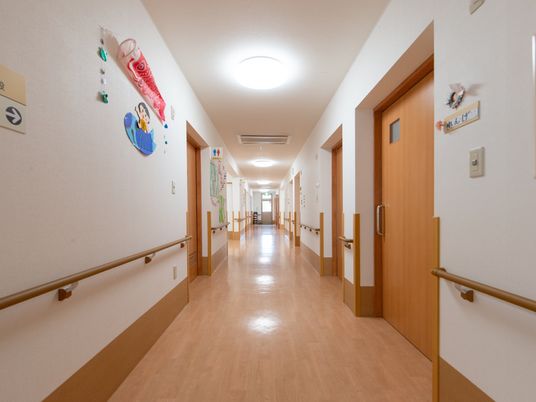 清潔な廊下の風景