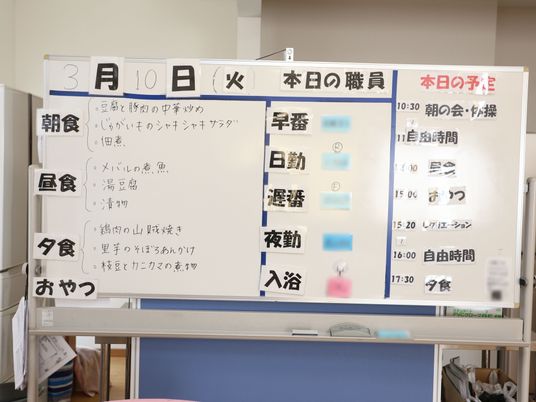 活動案内ボードのアップ