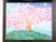 壁に掛けられた桜のモザイクアート