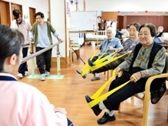 機能訓練を行う利用者