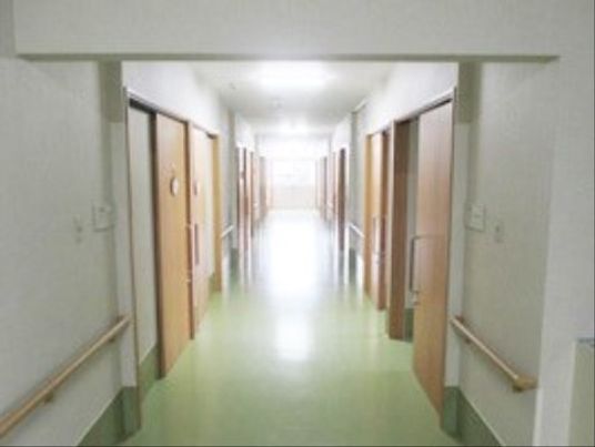 明るい廊下の様子