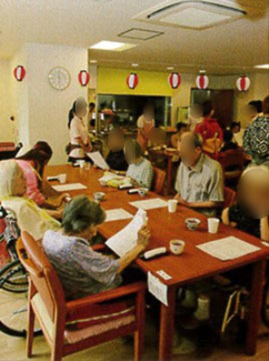 利用者が集う憩いの場