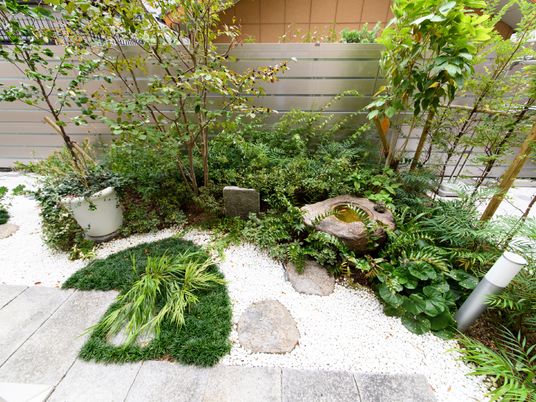緑豊かな小さな庭