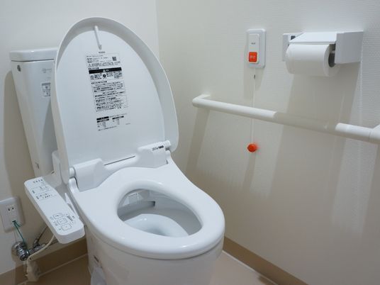 清潔なトイレの設備