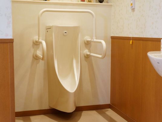 手すり付き洋式トイレ