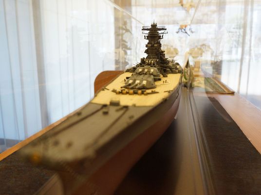 模型艦船の展示