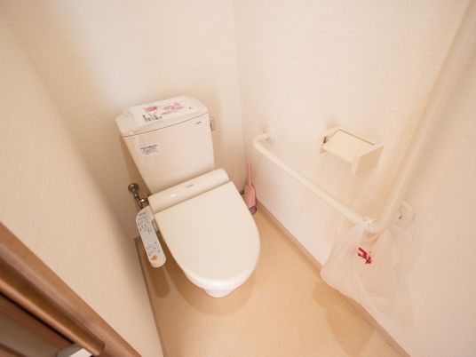手すり付きトイレ空間