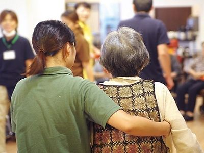 スタッフと利用者の交流