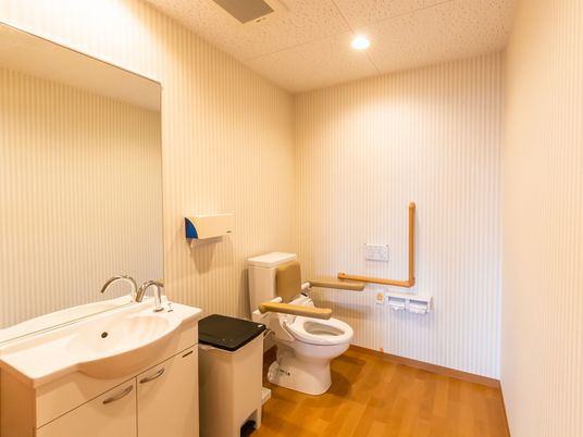バリアフリー設計のトイレ