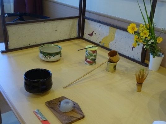 和室のお茶セット