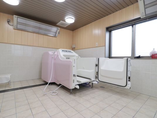 清潔な浴室設備