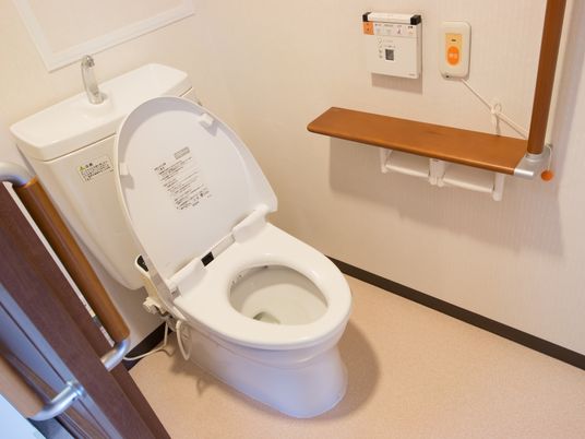 バリアフリー設計のトイレ