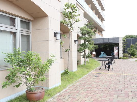 落ち着いた雰囲気のエントランス