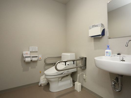 手すり付きトイレ空間