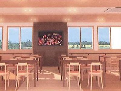 ゆとりある食堂の様子