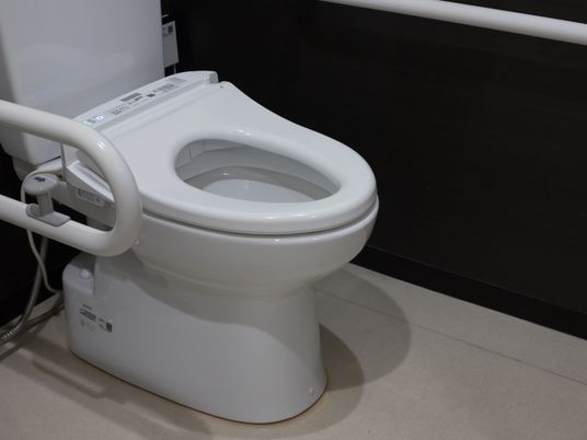 バリアフリー設計のトイレ