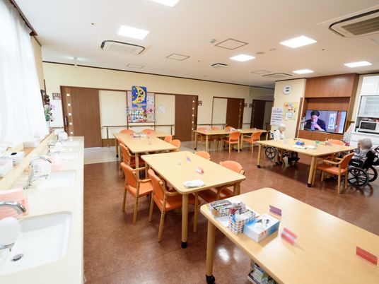 共有スペースの明るい居場所