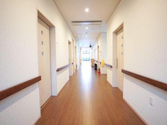 清潔感ある明るい廊下