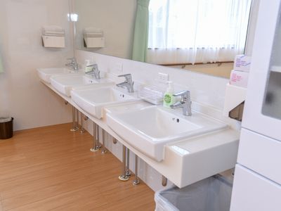 清潔な洗面台