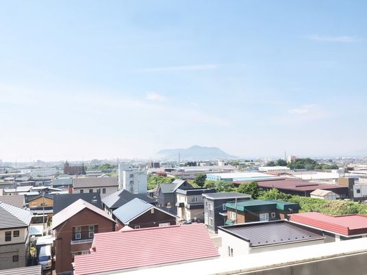広がる町並みの眺望