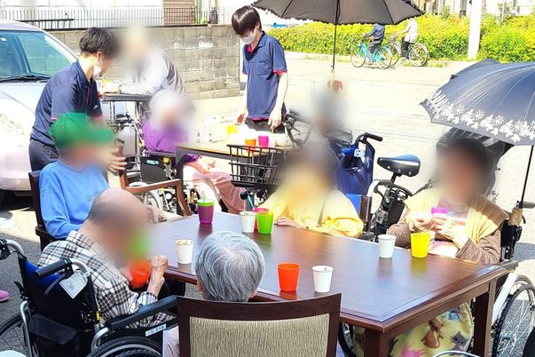 楽しそうな団らんの様子