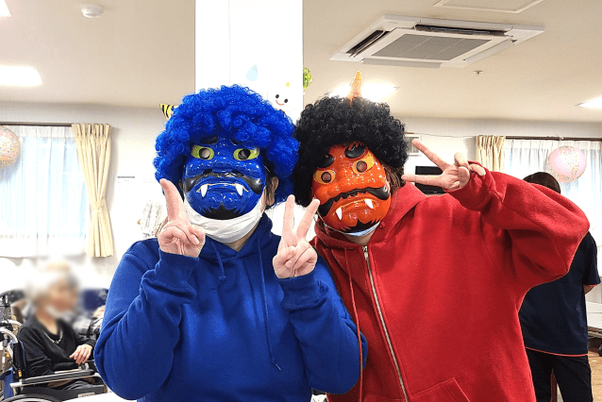 楽しい雰囲気の居室