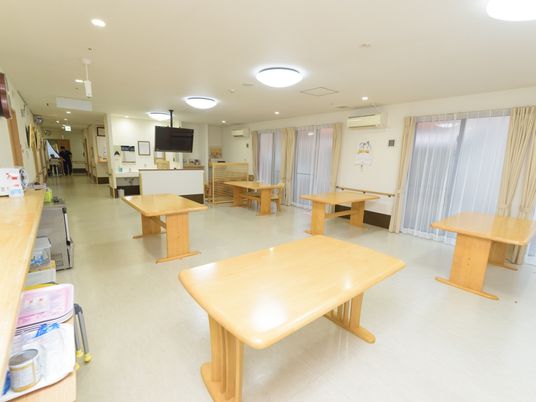 職員が交流する食堂