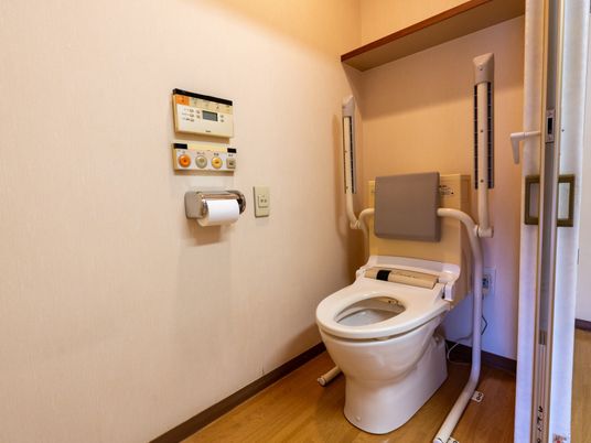 手すり付きトイレの内観