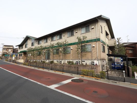 緑豊かな外観の建物