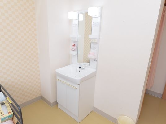 清潔な洗面台
