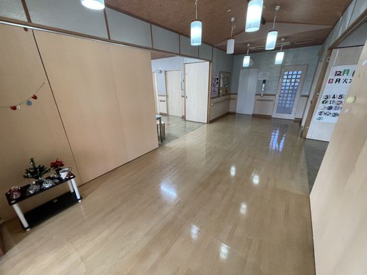 採光豊かな共有エリア