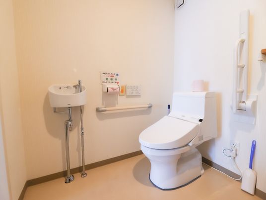 清潔なトイレの設備