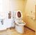 ゆとりのあるトイレ空間