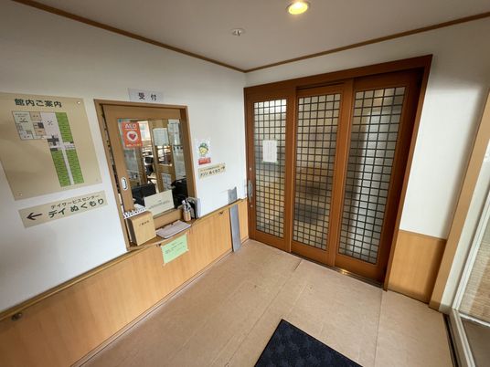 温かみのあるエントランス