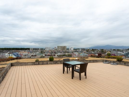 景色を望むテラス
