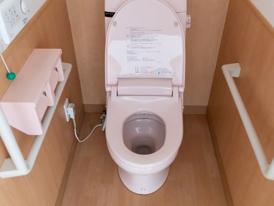 手すり付きのトイレ