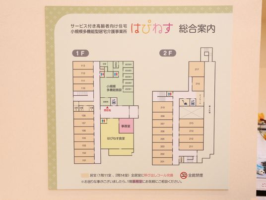 施設の案内図掲示