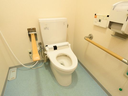 バリアフリー設計のトイレ