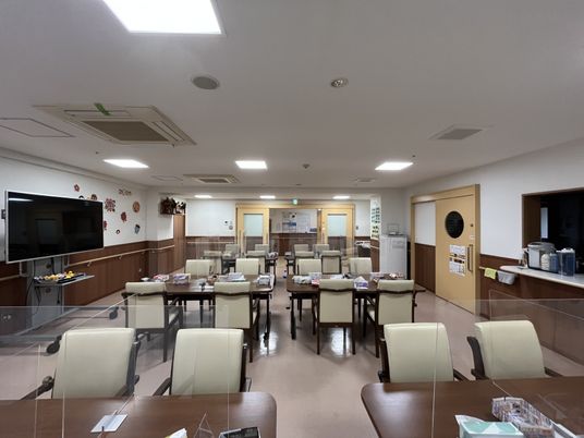 広々とした食堂
