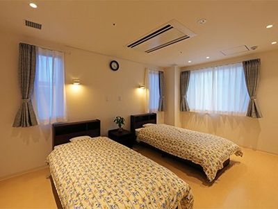 居心地の良い洋室二つベッド