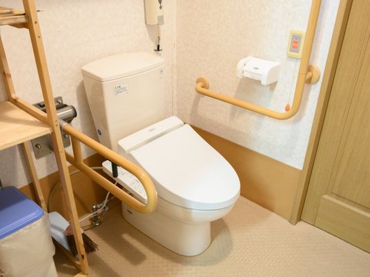 バリアフリー設計のトイレ