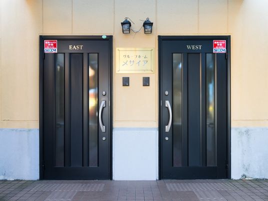 東西の入口がある建物