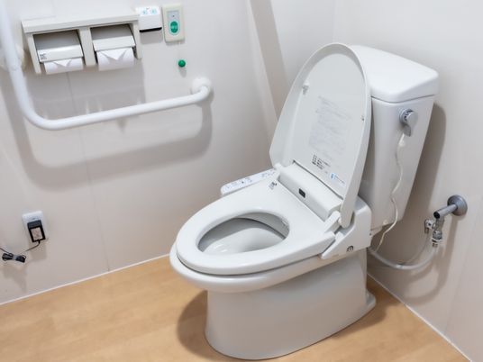 バリアフリー設計のトイレ