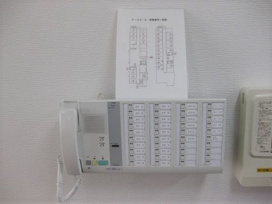 ナースコール装置と配置図