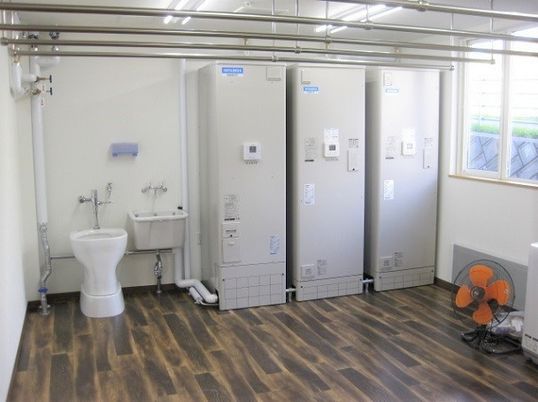 清潔なトイレの一角