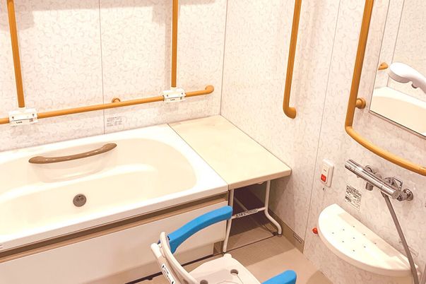 ゆったり使える浴室