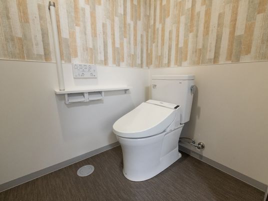 清潔なトイレの設備