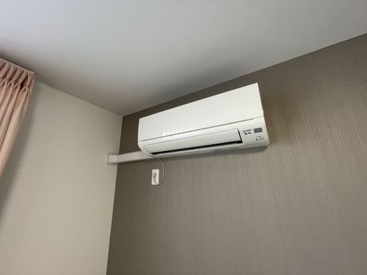 エアコンが設置された居室